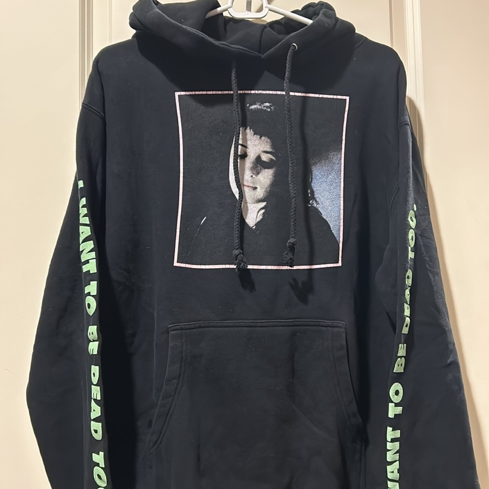 Flying Coffin Beetlejuice movie quote Lydia  “I Want to Be Dead Too”Hoodie SizeS